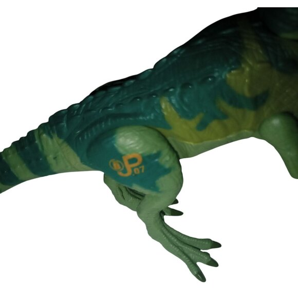 Vintage JURASSIC PARK lot of 2 Dinosaur Figures Velociraptor Pachycephalosaurus - Picture 7 of 11